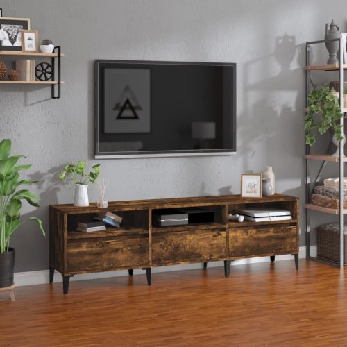 TV ormarić boja dimljenog hrasta 150x30x44,5 cm