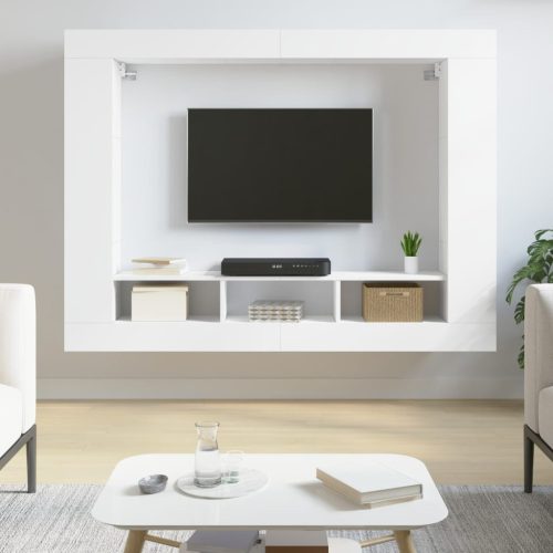 TV ormarić bijeli 152 x 22 x 113 cm od konstruiranog drva