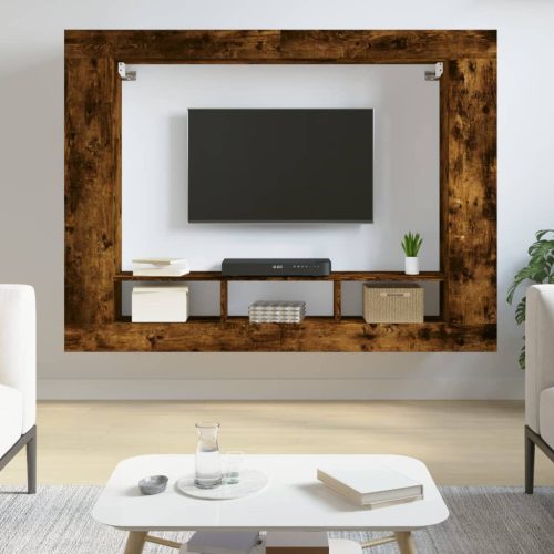 TV ormarić boja dimljenog hrasta 152x22x113cm konstruirano drvo