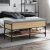 Klupa za cipele boja hrasta 102x42x45 cm konstruirano drvo
