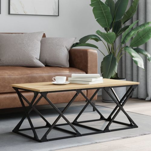 Stolić za kavu boja hrasta 100 x 49 x 40 cm konstruirano drvo