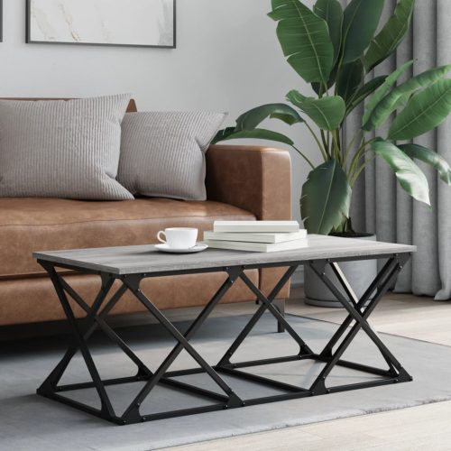Stolić za kavu boja sivog hrasta 100x49x40 cm konstruirano drvo