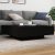 Stolić za kavu s LED svjetlima crni 100x100x31 cm