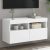 Zidni TV ormarić s LED svjetlima bijeli 80x30x40 cm