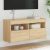 Zidni TV ormarić s LED svjetlima boja hrasta 80x30x40 cm