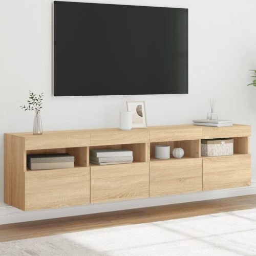 Zidni TV ormarići LED 2 kom boja hrasta sonome 80x30x40 cm