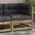 Kutna vrtna sofa s jastucima od impregnirane borovine