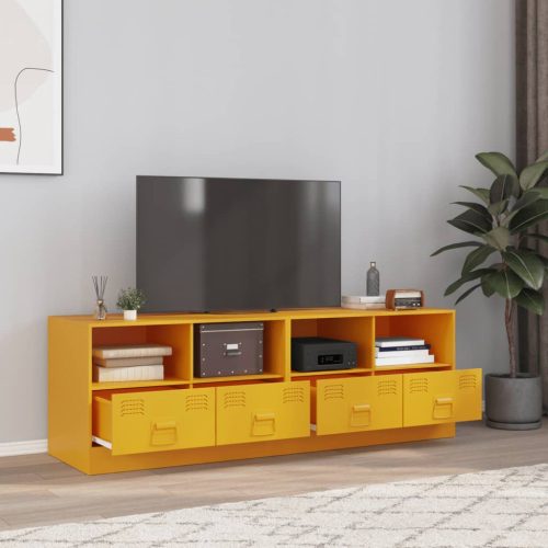 TV ormarići 2 kom boja senfa 67 x 39 x 44 cm čelični