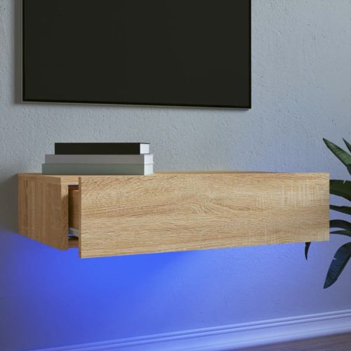 TV ormarić s LED svjetlima boja hrasta sonome 60 x 35 x 15,5 cm