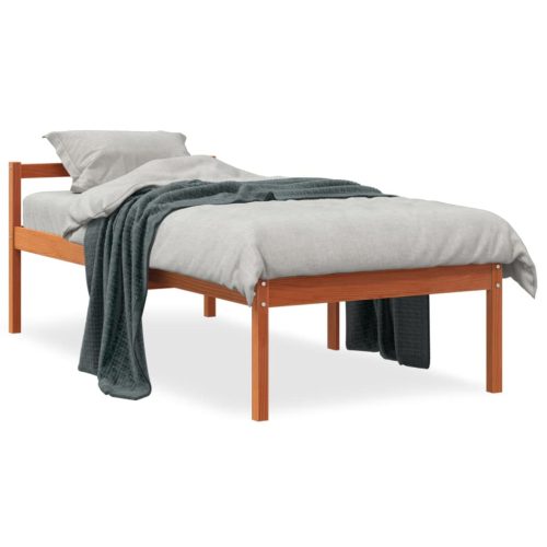 Krevet za starije osobe voštano smeđi 90 x 190 cm od borovine