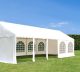  Discontmania professional 5x10m party šator, 2,6m bočnom visinom, 500 g/m2 ceradom, ekstra debelom konstrukcijom