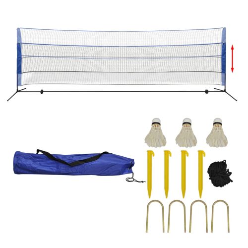 Set za Badminton s Mrežom i Lopticama 500x155 cm