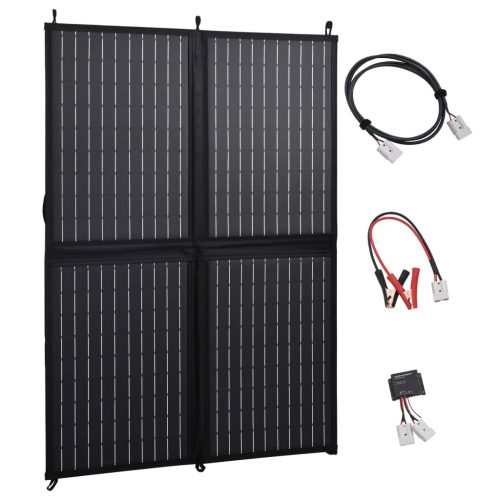 Sklopivi punjač sa solarnim panelom 100 W 12 V