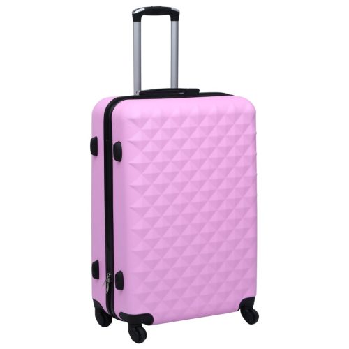Čvrsti kovčeg s kotačima ružičasti ABS