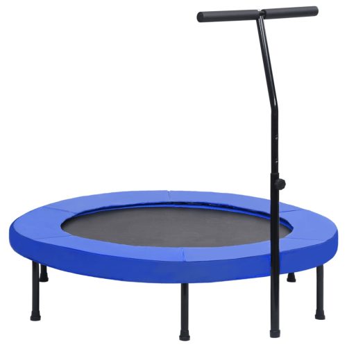 Trampolin za vježbanje s ručkom i sigurnosnim jastučićem 122 cm