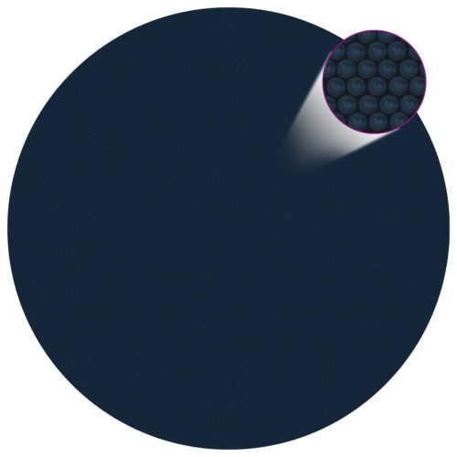 Plutajući PE solarni pokrov za bazen 300 cm crno-plavi