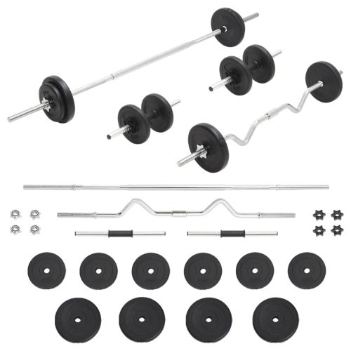 Set dvoručnih i jednoručnih utega 30 kg