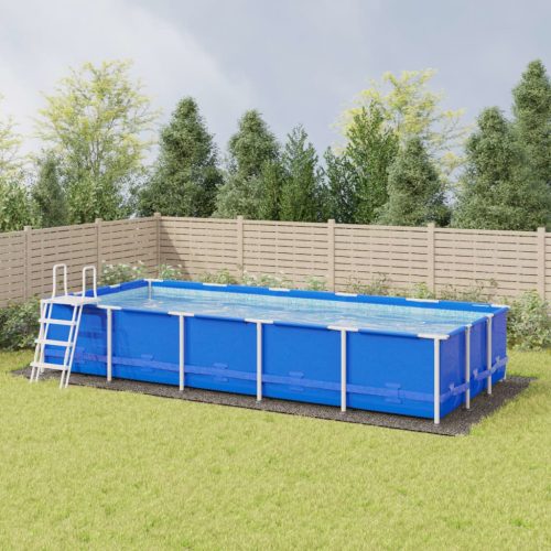 Platno za tlo ispod bazena svjetlosivo 999x500 cm poliestersko