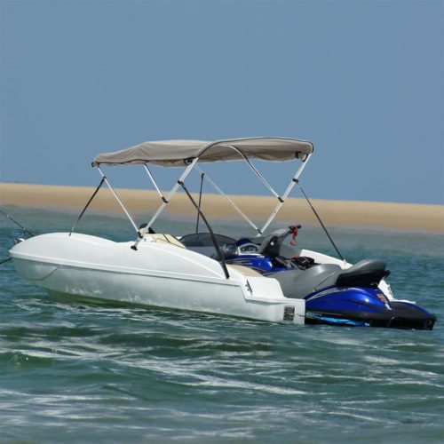 Tenda bimini s 3 luka i bočnim stijenkama 183x(137-152)x137 cm